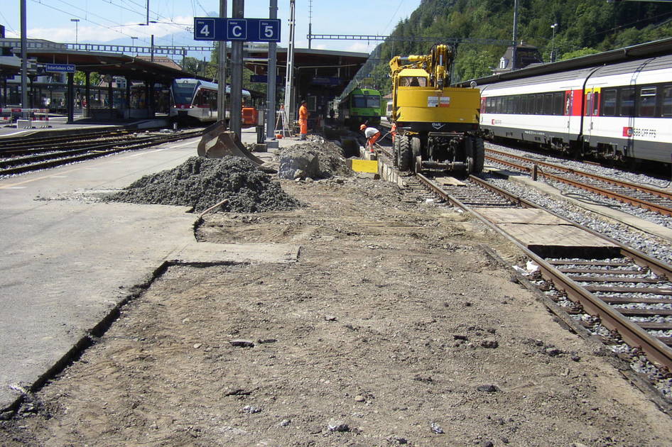 Interlaken Ost, Bahninfrastruktur – Ribuna AG Interlaken