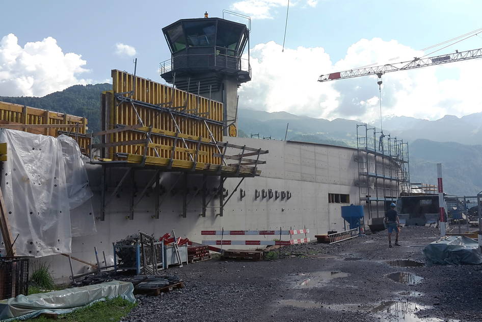 Flugplatz Meiringen Towergebäude, Konstruktiver Ingenieurbau – Ribuna AG Interlaken