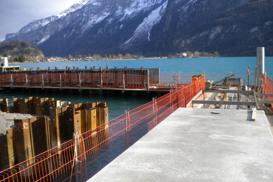 Quai Brienz Hafen Ländte – Wasserbau – Ribuna AG Interlaken