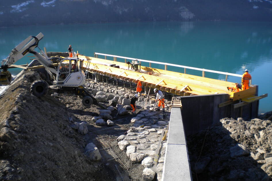 Quai Brienz Hafen Ländte – Wasserbau – Ribuna AG Interlaken